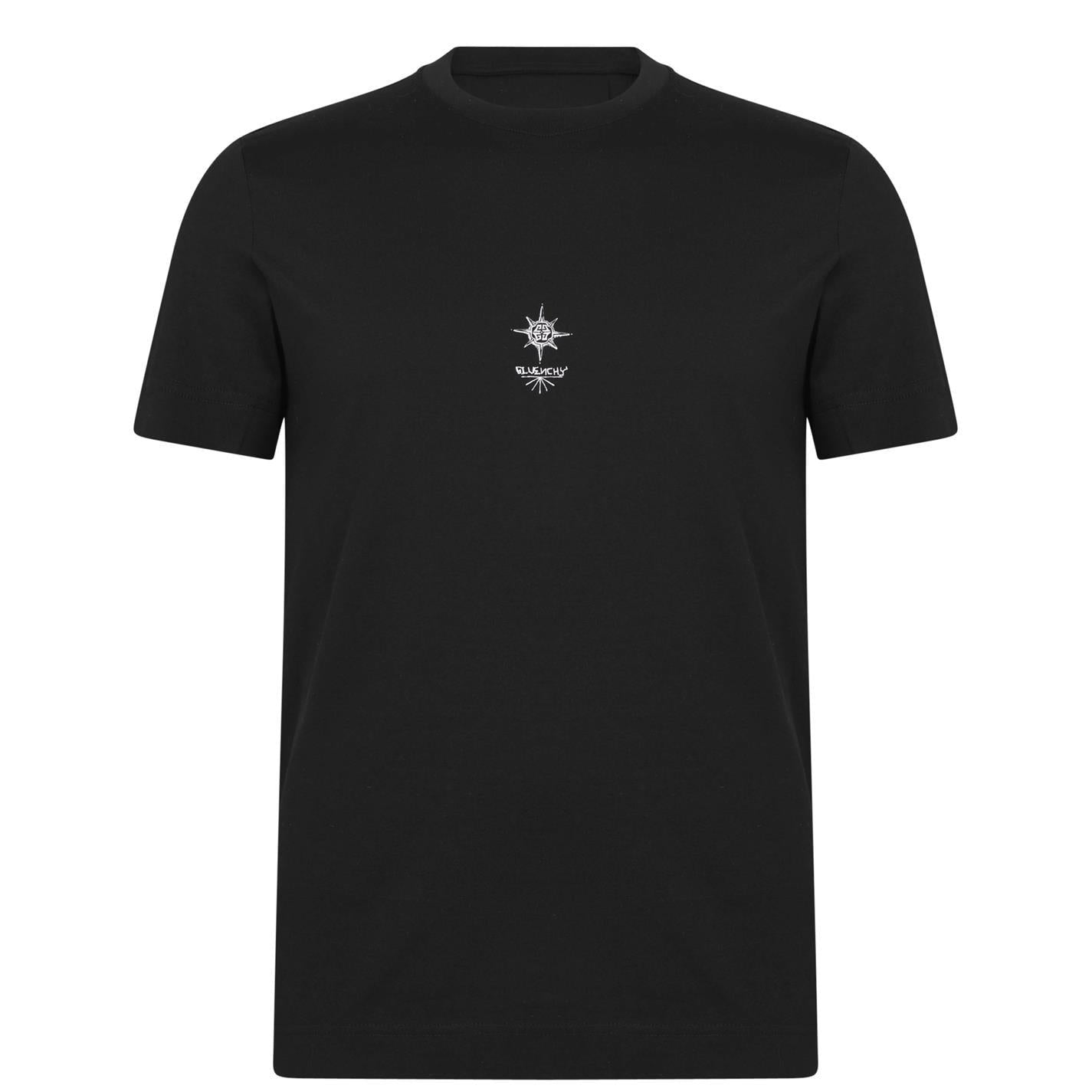 Givenchy Black Printed Cotton T-Shirt