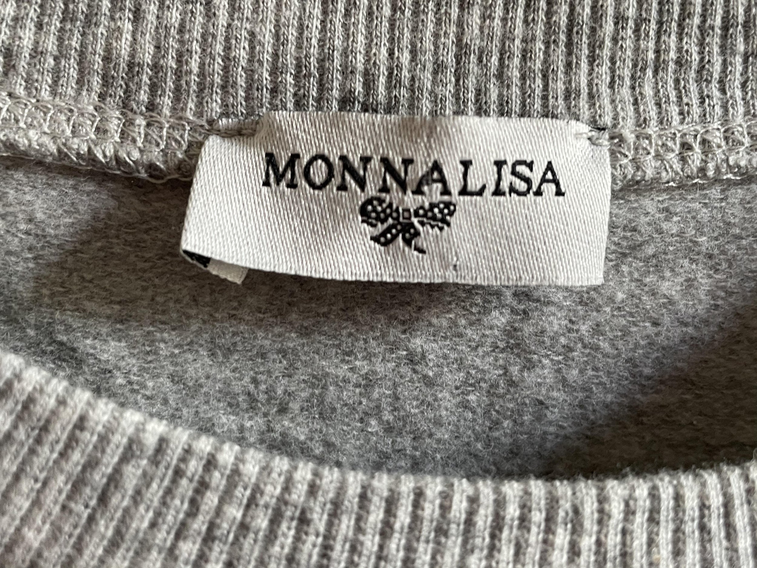 Monnalisa Grey Snow White Jersey Dress