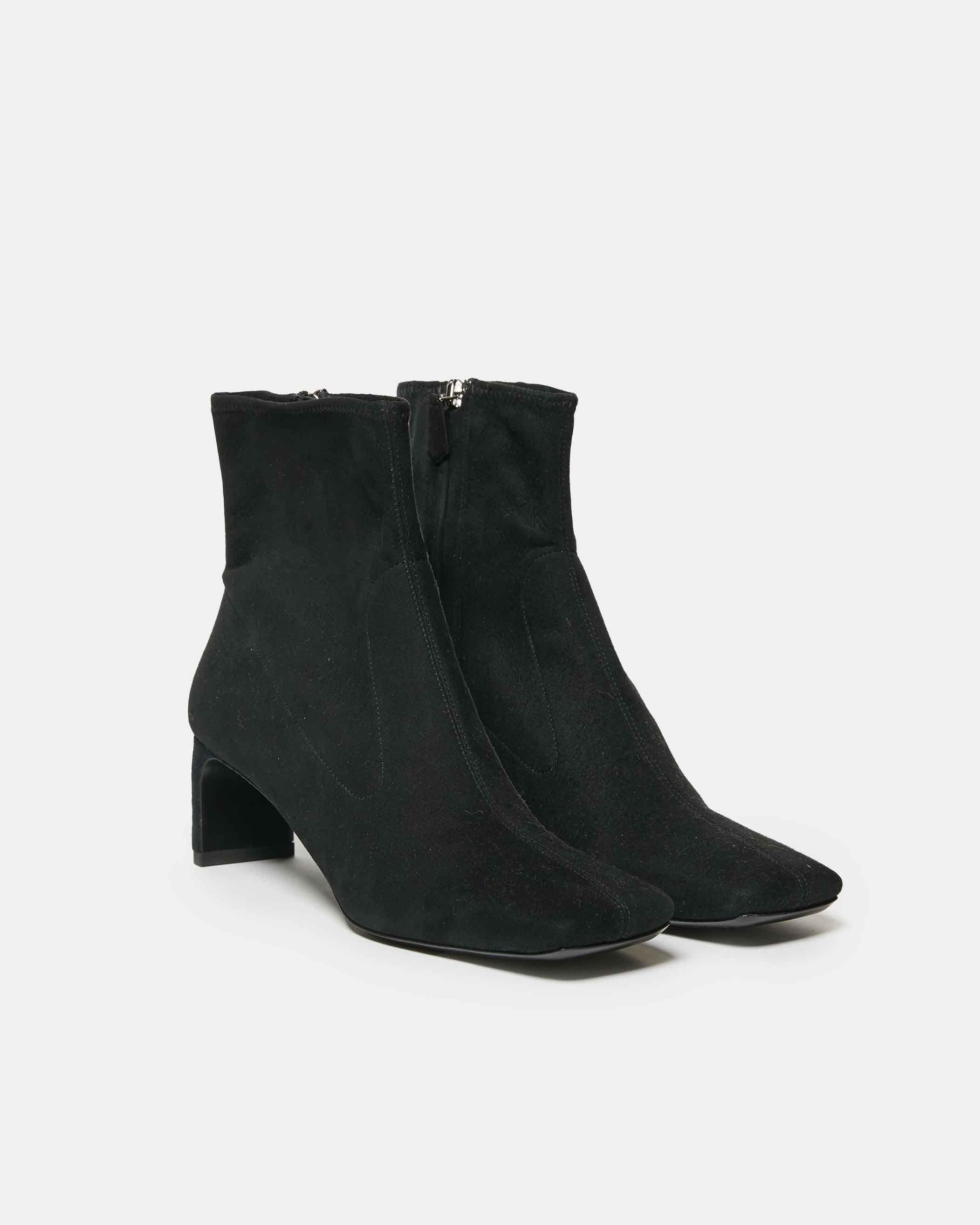 Prada Black Heeled Ankle Boots