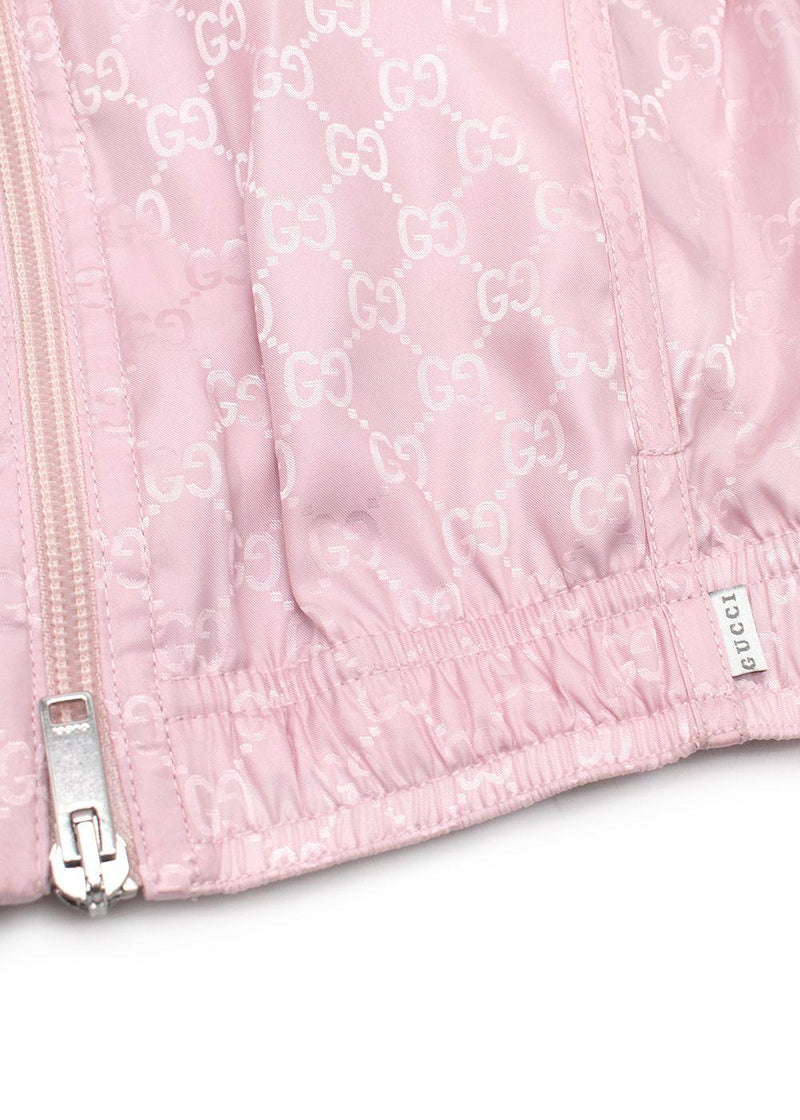 Gucci Kids Pink Monogram Windbreaker