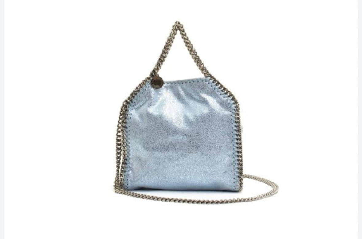 Stella McCartney Blue Tiny Falabella Tote