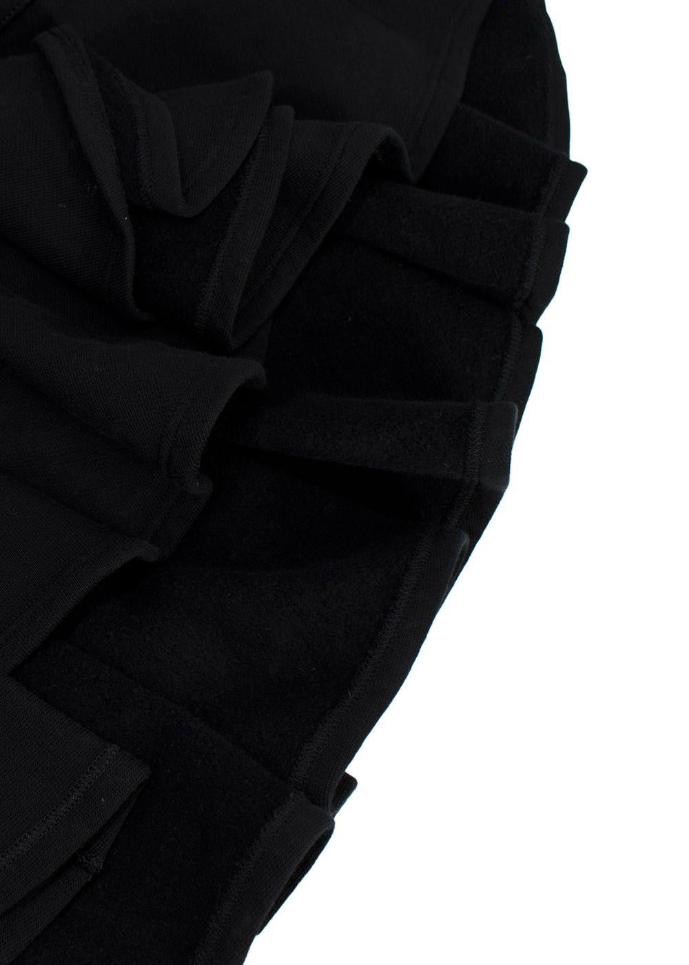 Givenchy Black Ruffled Crewneck Sweatshirt