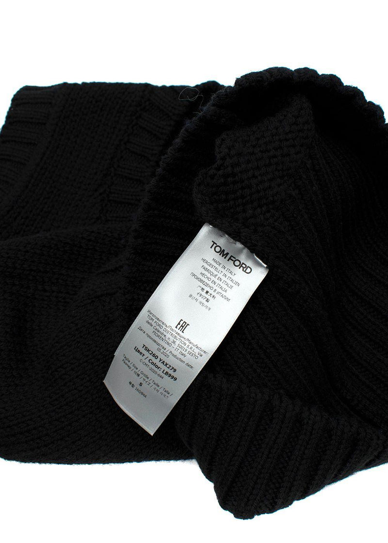 Tom Ford Black Wool Knitted Vest