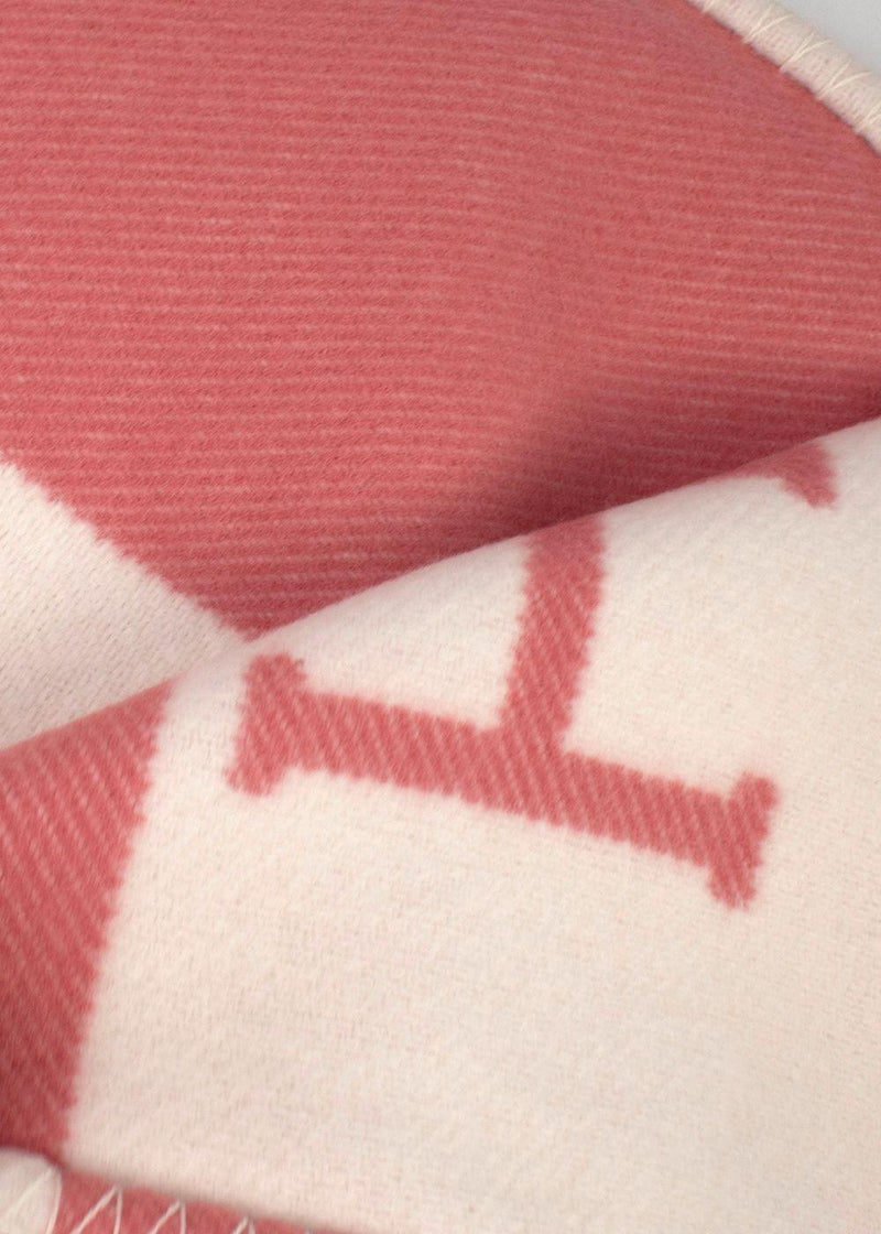 Hermes  Pink and Cream Avalon Baby Blanket