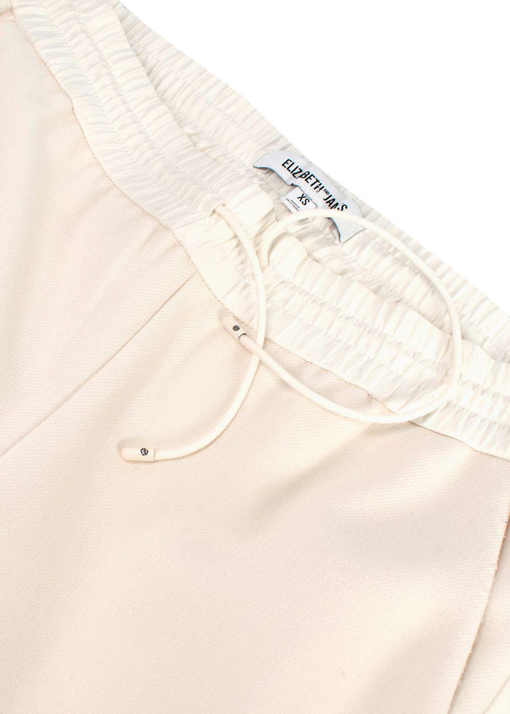Elizabeth and James Ivory Satin Detail Joggers