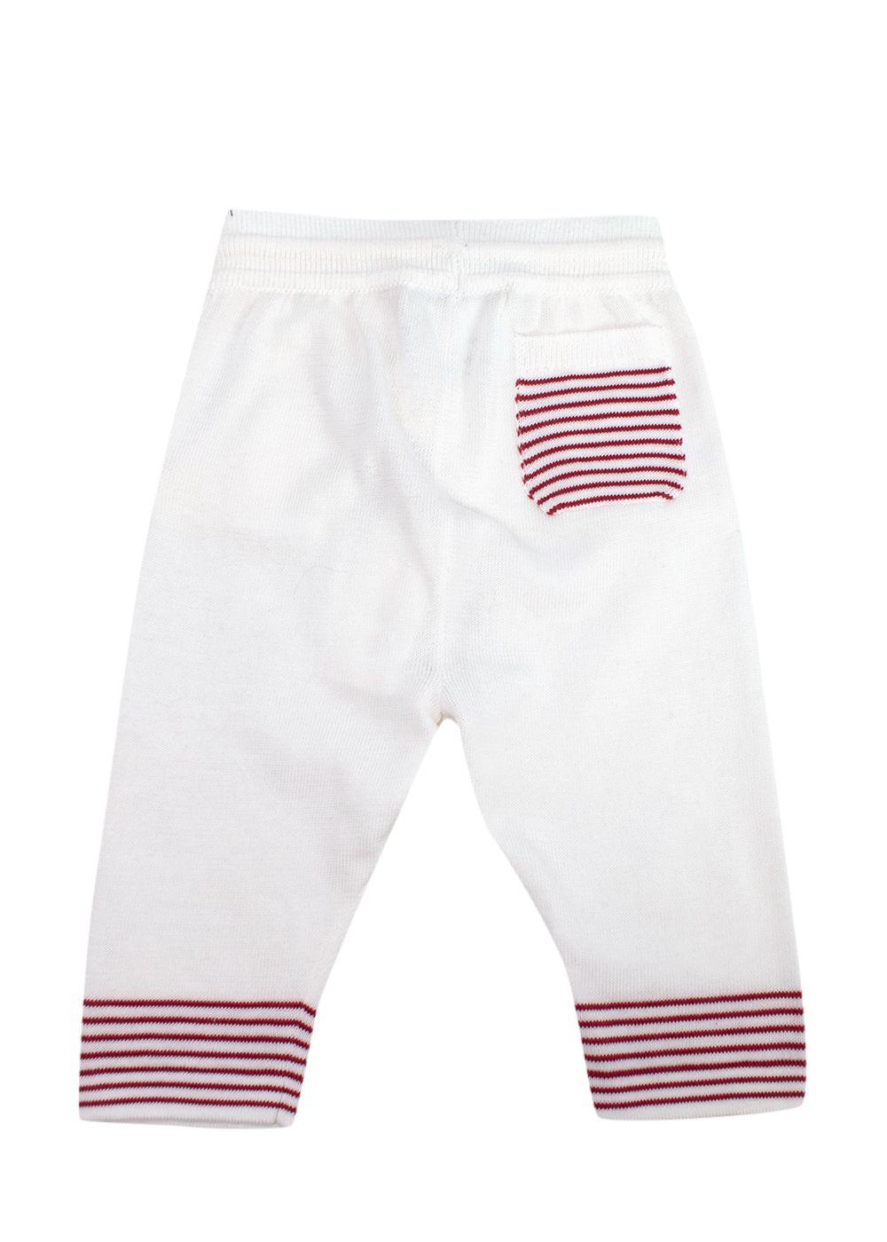 Loro Piana 3-6m Red and White Striped Knit Baby Top and Pants Set