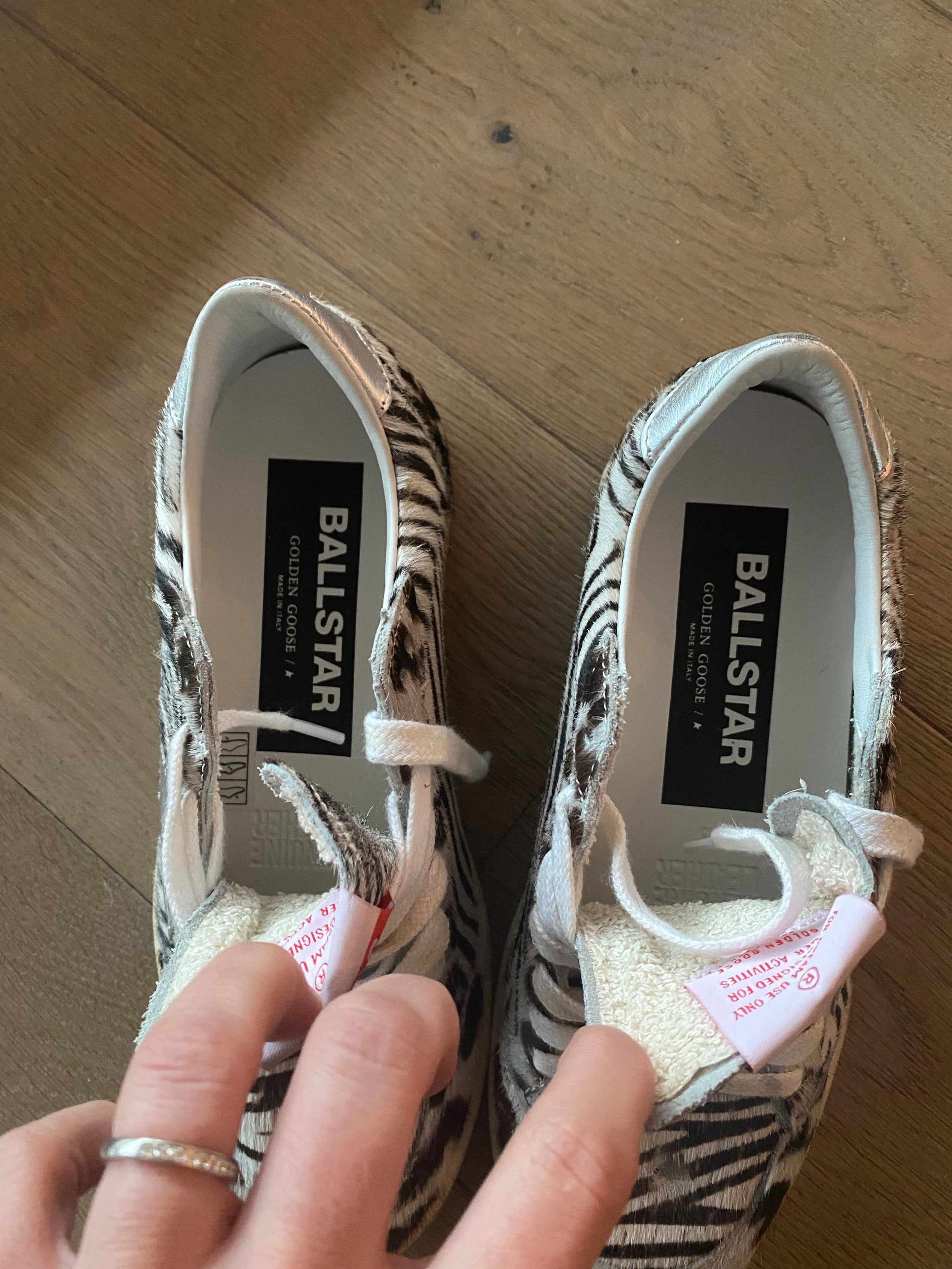Ballstar Zebra Print Trainers
