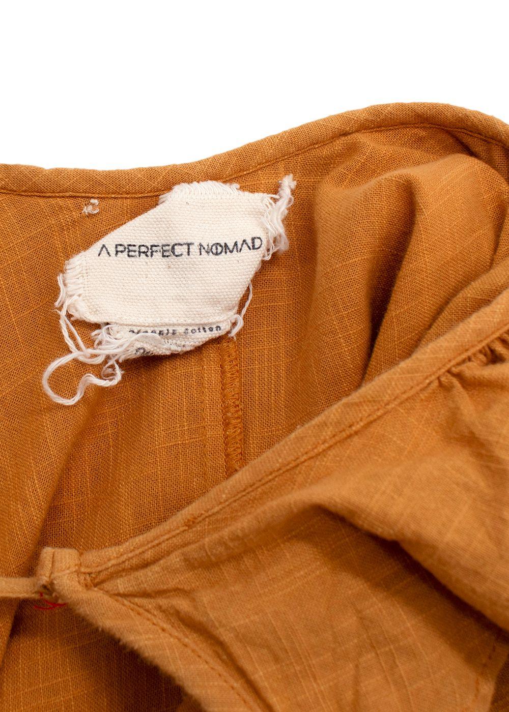 A Perfect Nomad Turmeric Loose Organic Cotton Dress