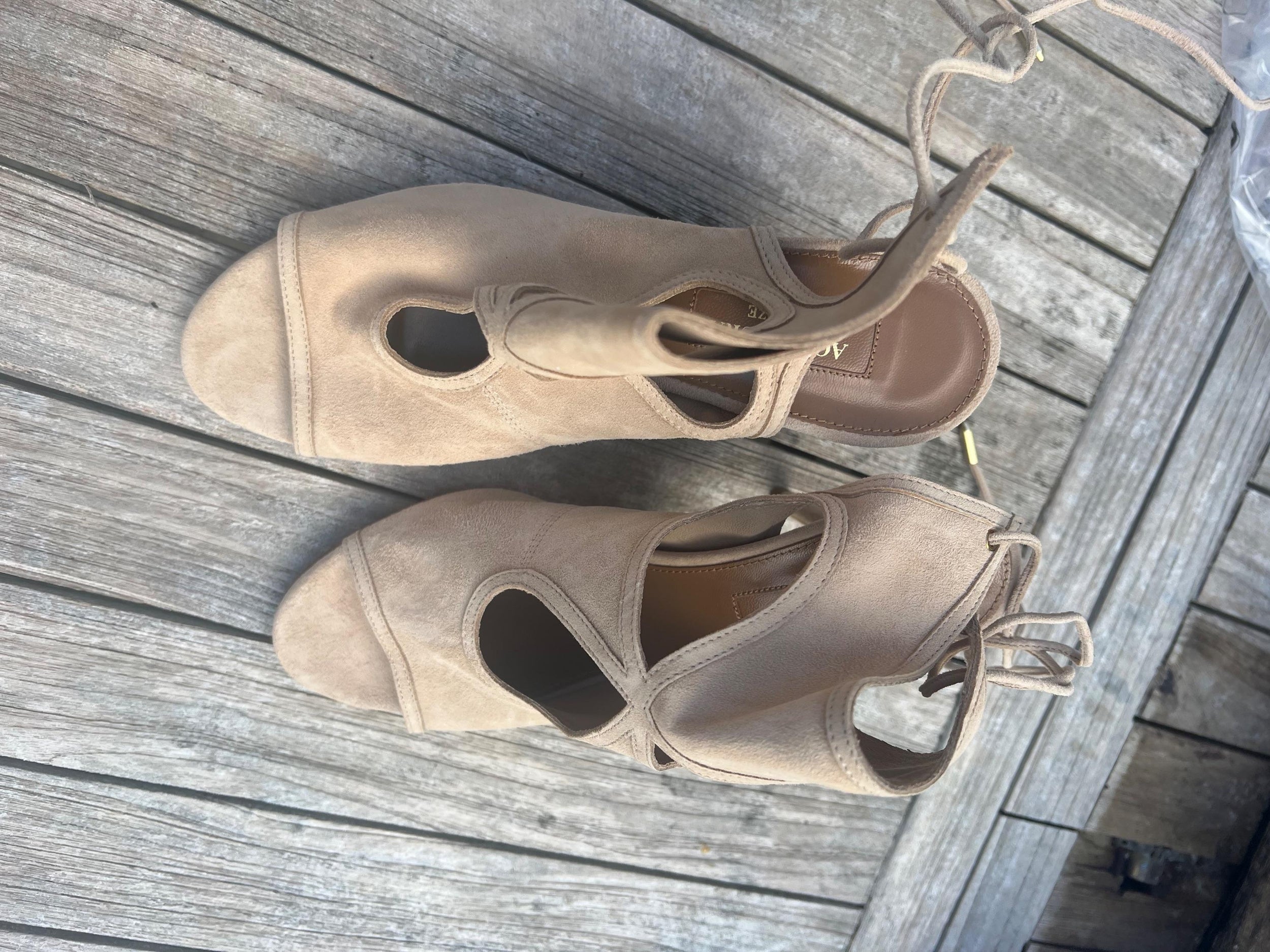 Light Grey Suede Sexy Thing 85mm Sandals