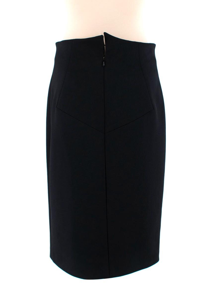 Yves Saint Laurent Vintage Black Pencil Skirt
