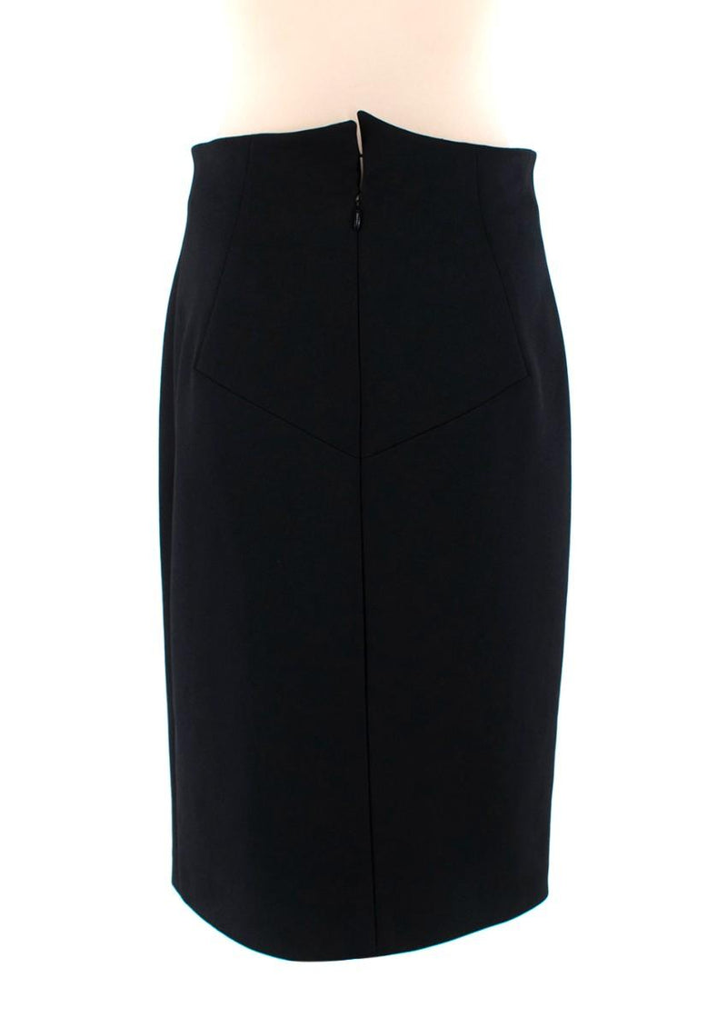 Yves Saint Laurent Vintage Black Pencil Skirt