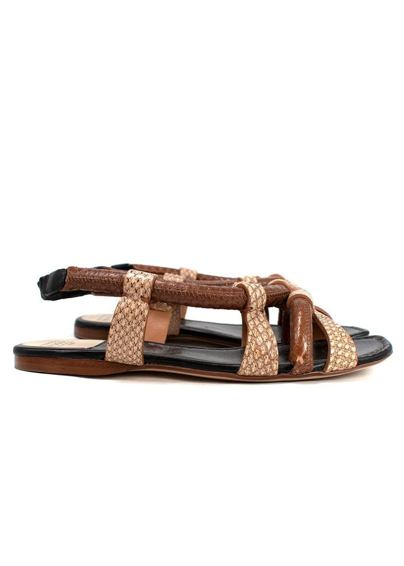 Francesco Russo Python Sandals