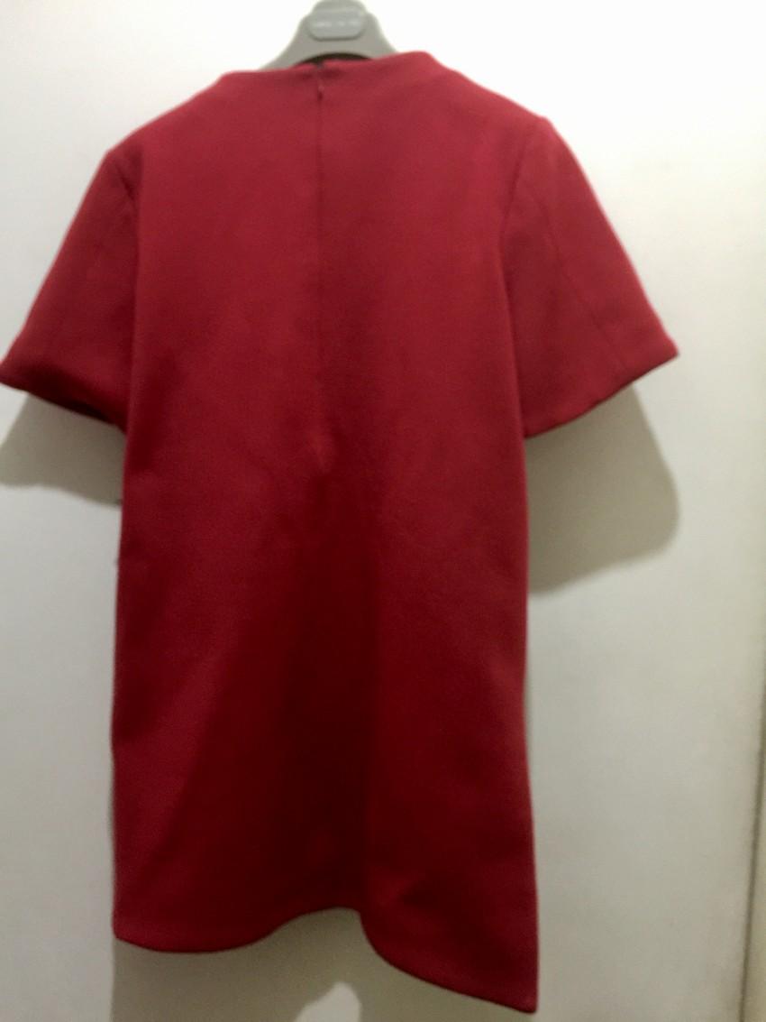 Marni Chilli Red Wool Blend Tunic Dress