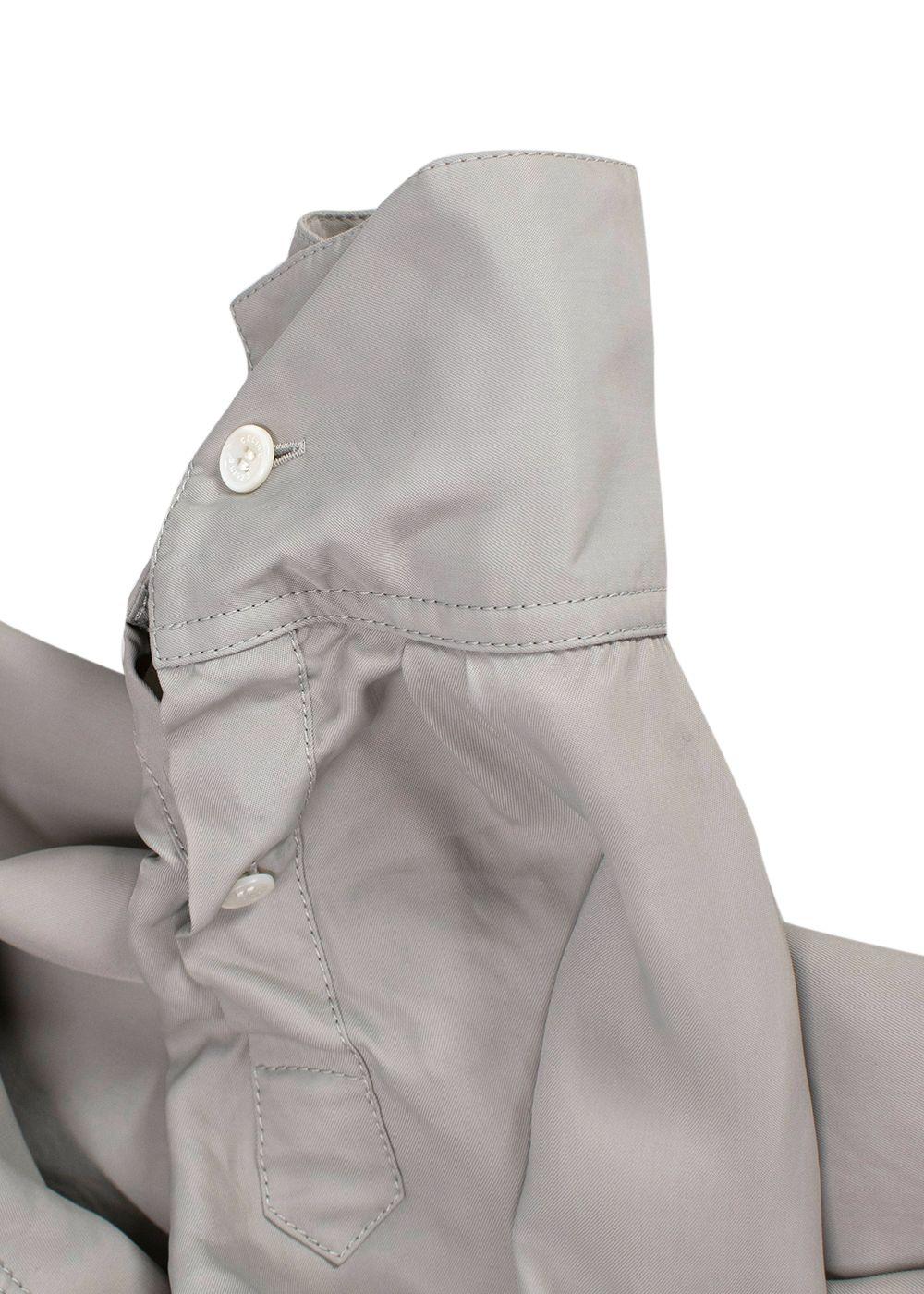Celine Light Grey Oversized Shirt