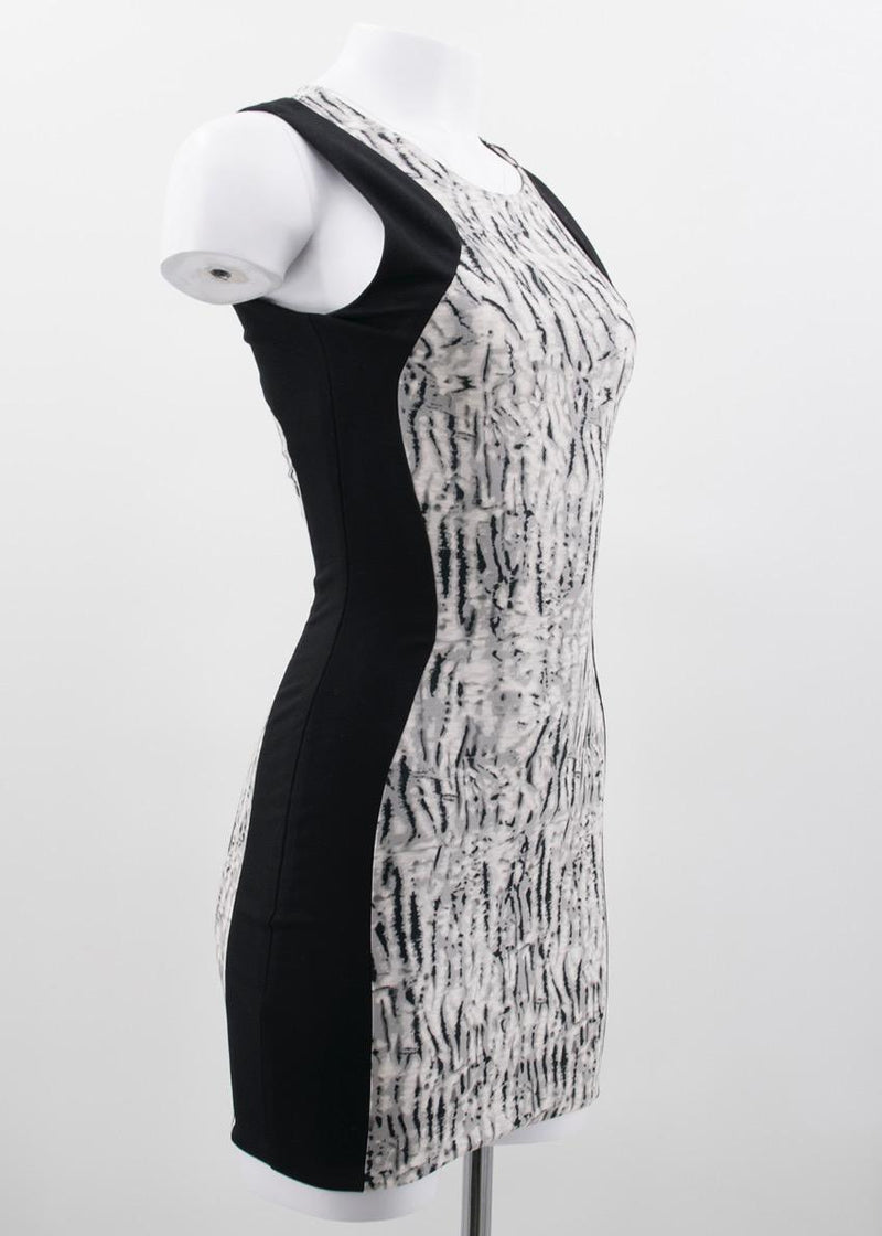 Parker Black Pattern Bodycon Dress