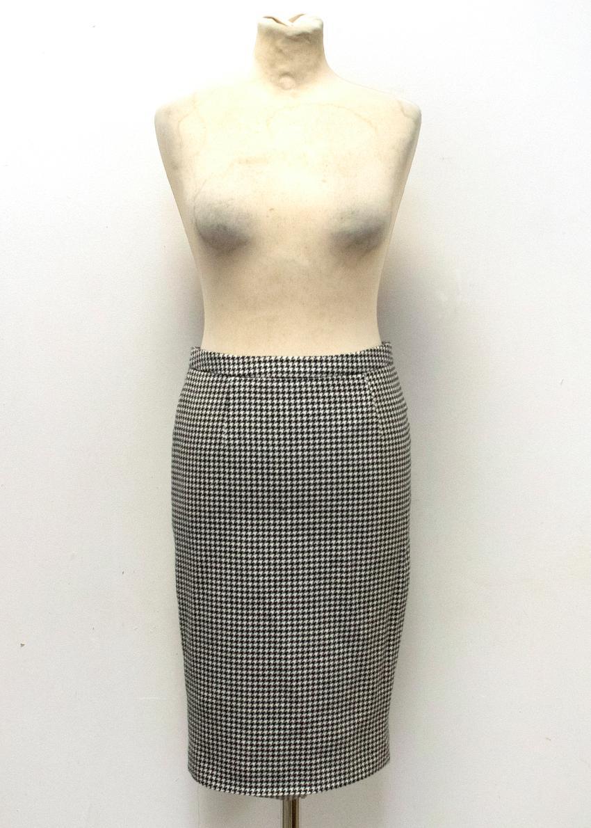 Georges Rech Dogtooth Patterned Skirt Suit