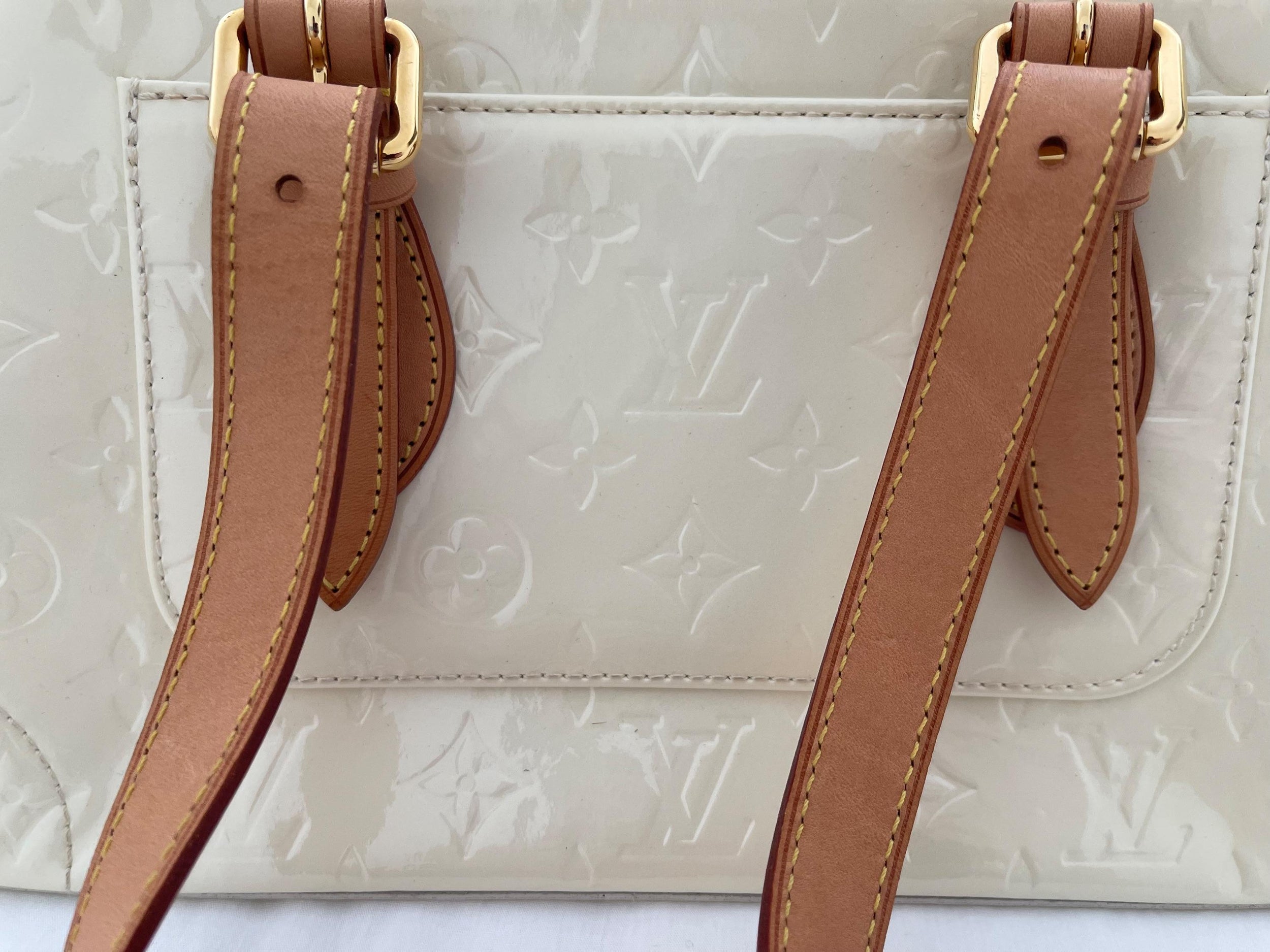 Perle Monogram Vernis Rosewood Avenue Bag