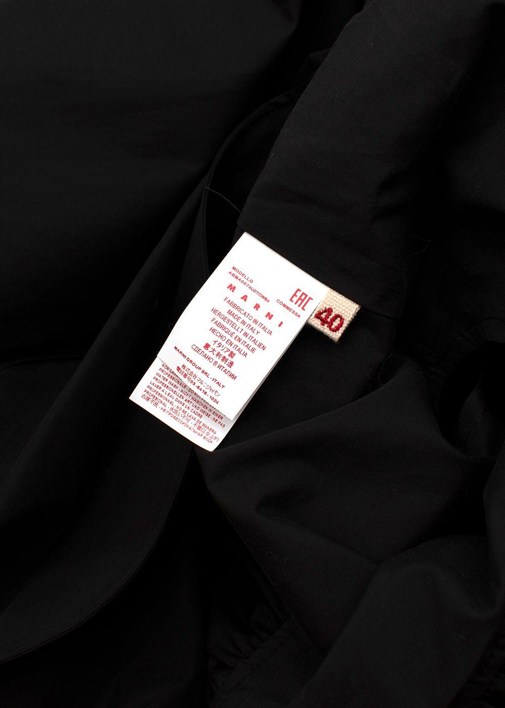 Brown Sleeveless Cotton Poplin Dress