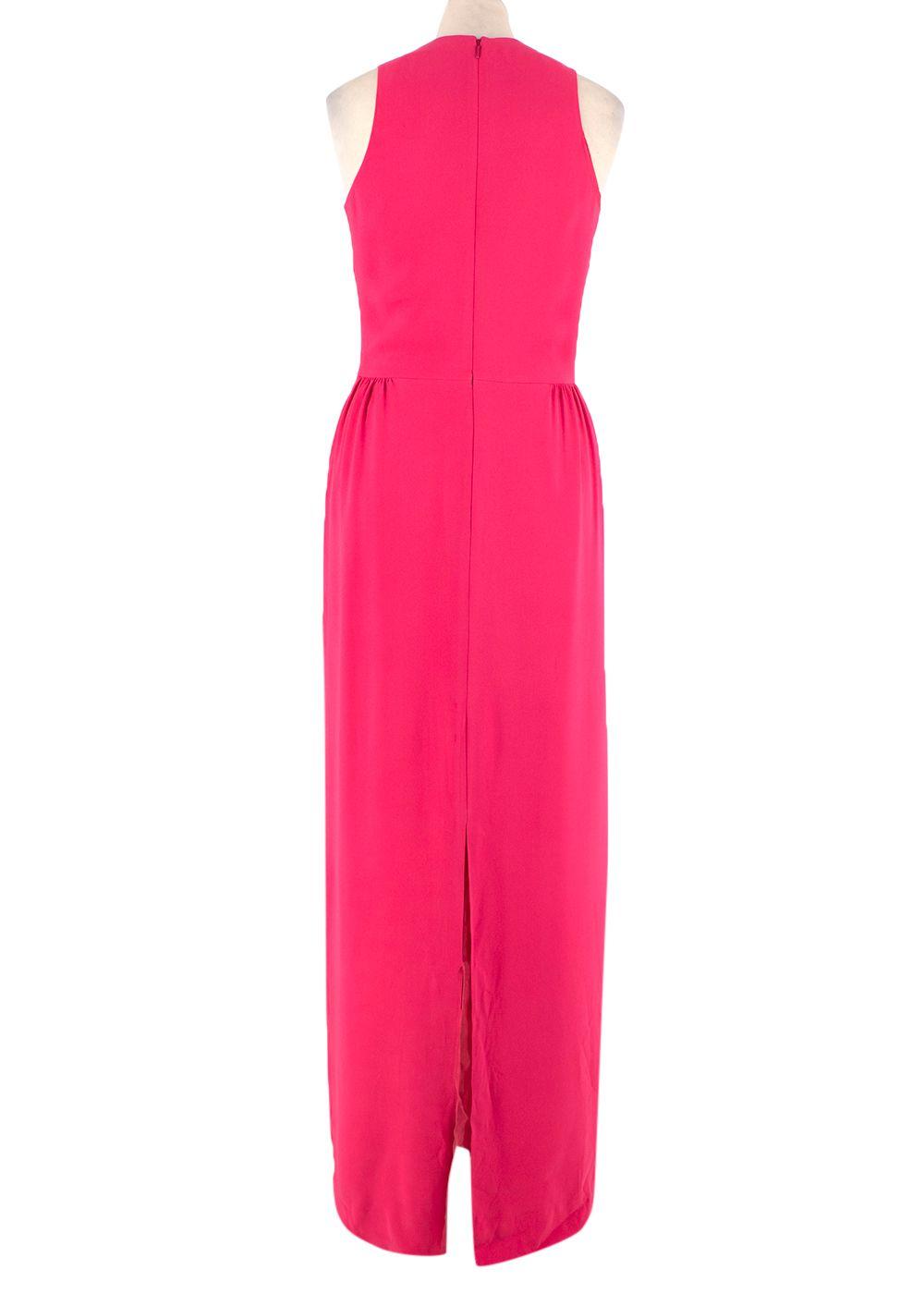 Dior Pink Silk Sleeveless Gown