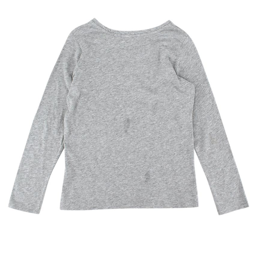 Bonpoint Grey Cotton Love Sweater