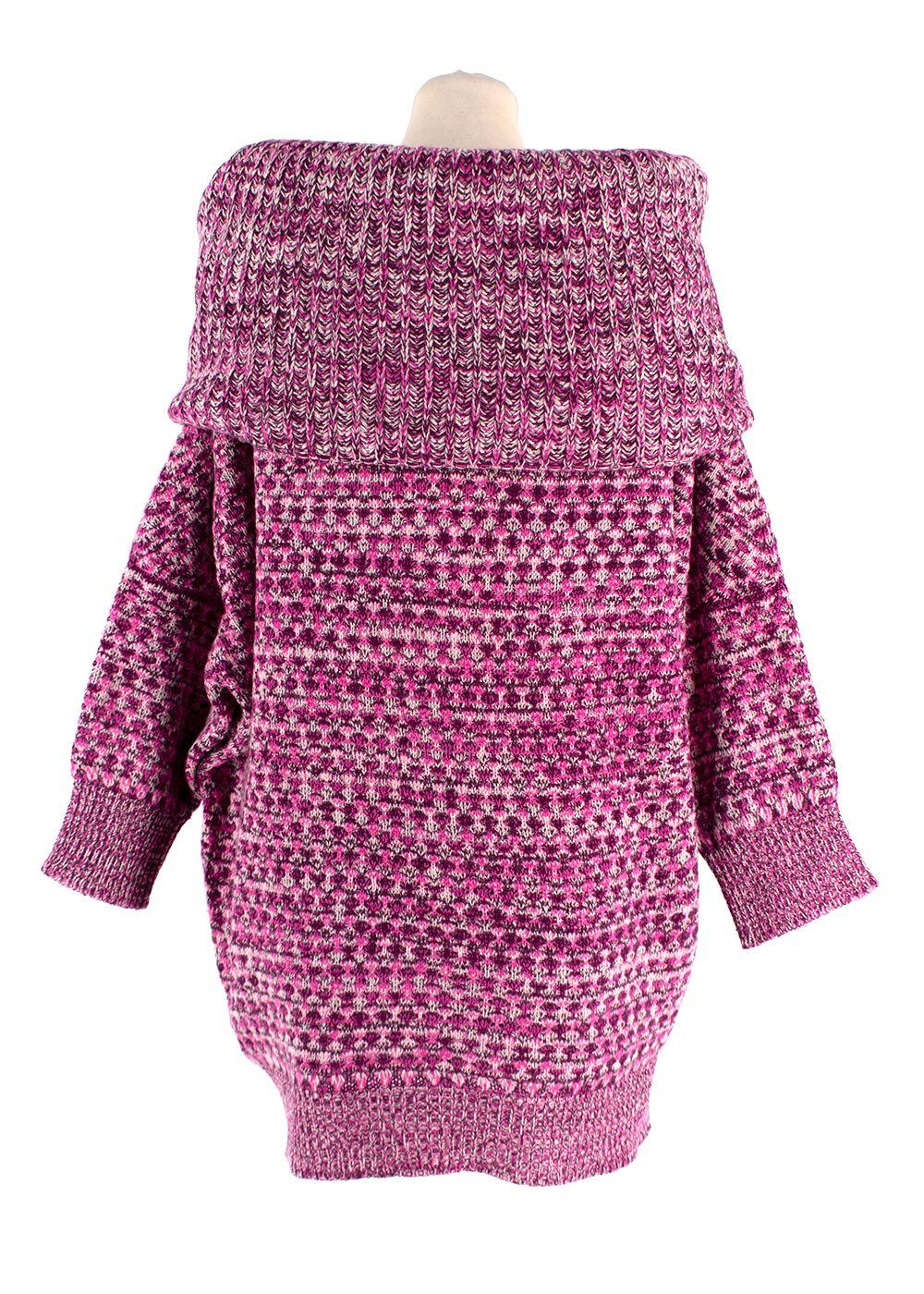 Dior Pink Bardot Cashmere Jumper