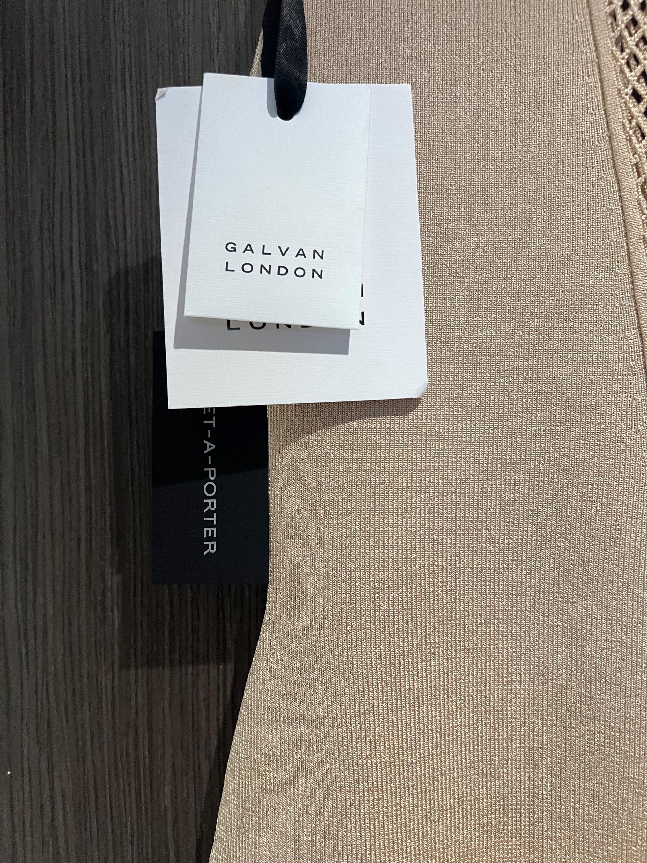 Galvan Beige Arato Knit Dress