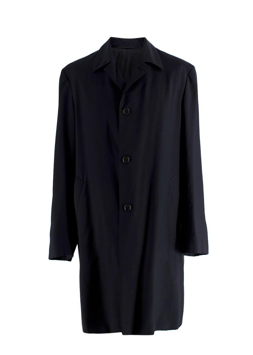 Jil Sander Navy Lightweight Trench Coat