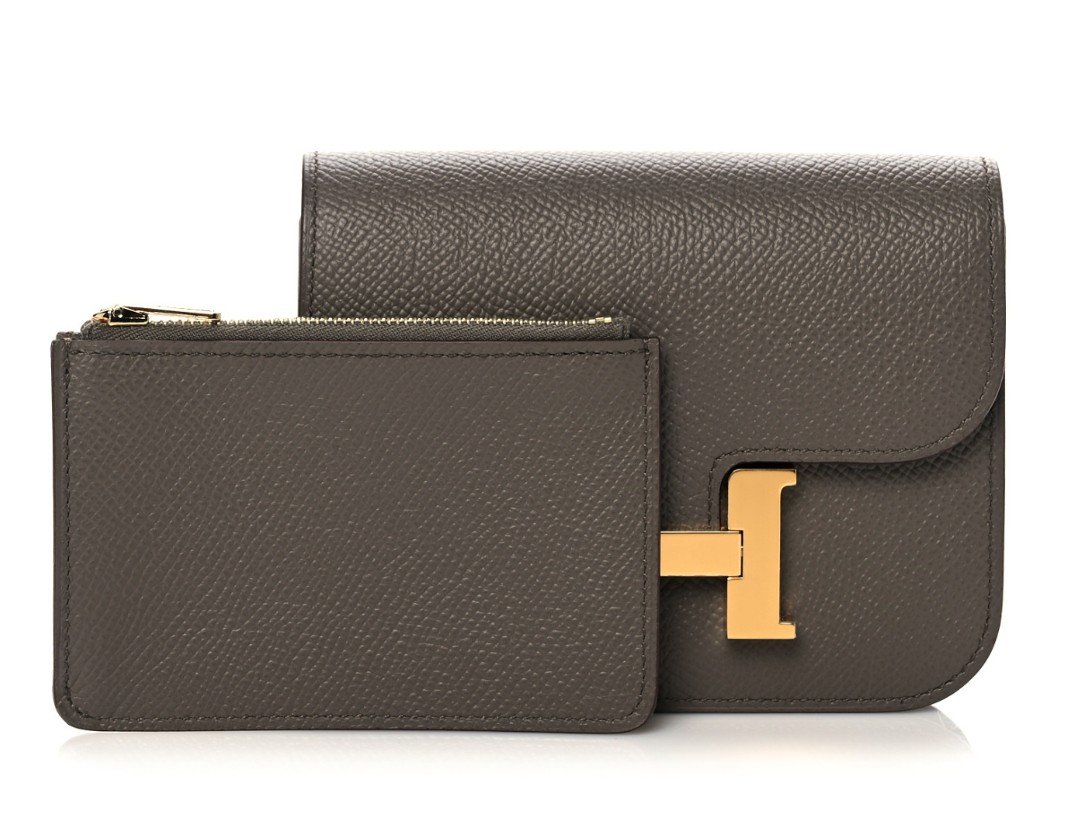 Etain Epsom Leather Constance Slim Wallet