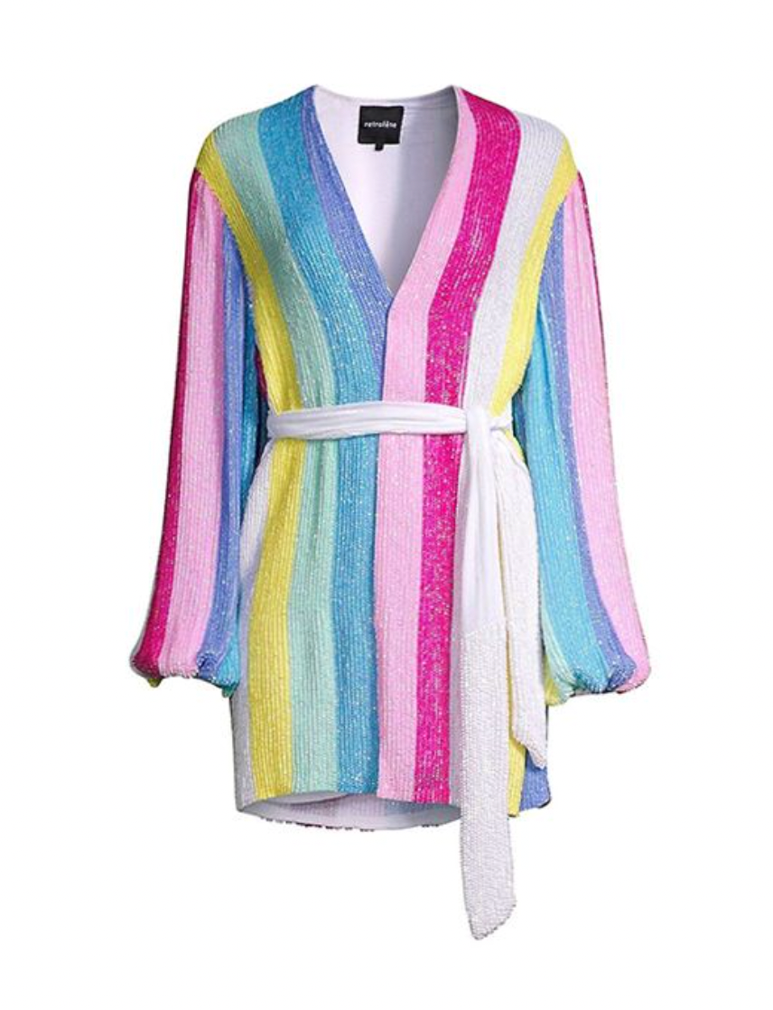Multicoloured Gabrielle Mini Dress