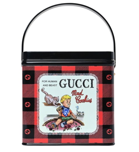 Gucci Red Gingham 'Mad Cookies' Box Grab Bag