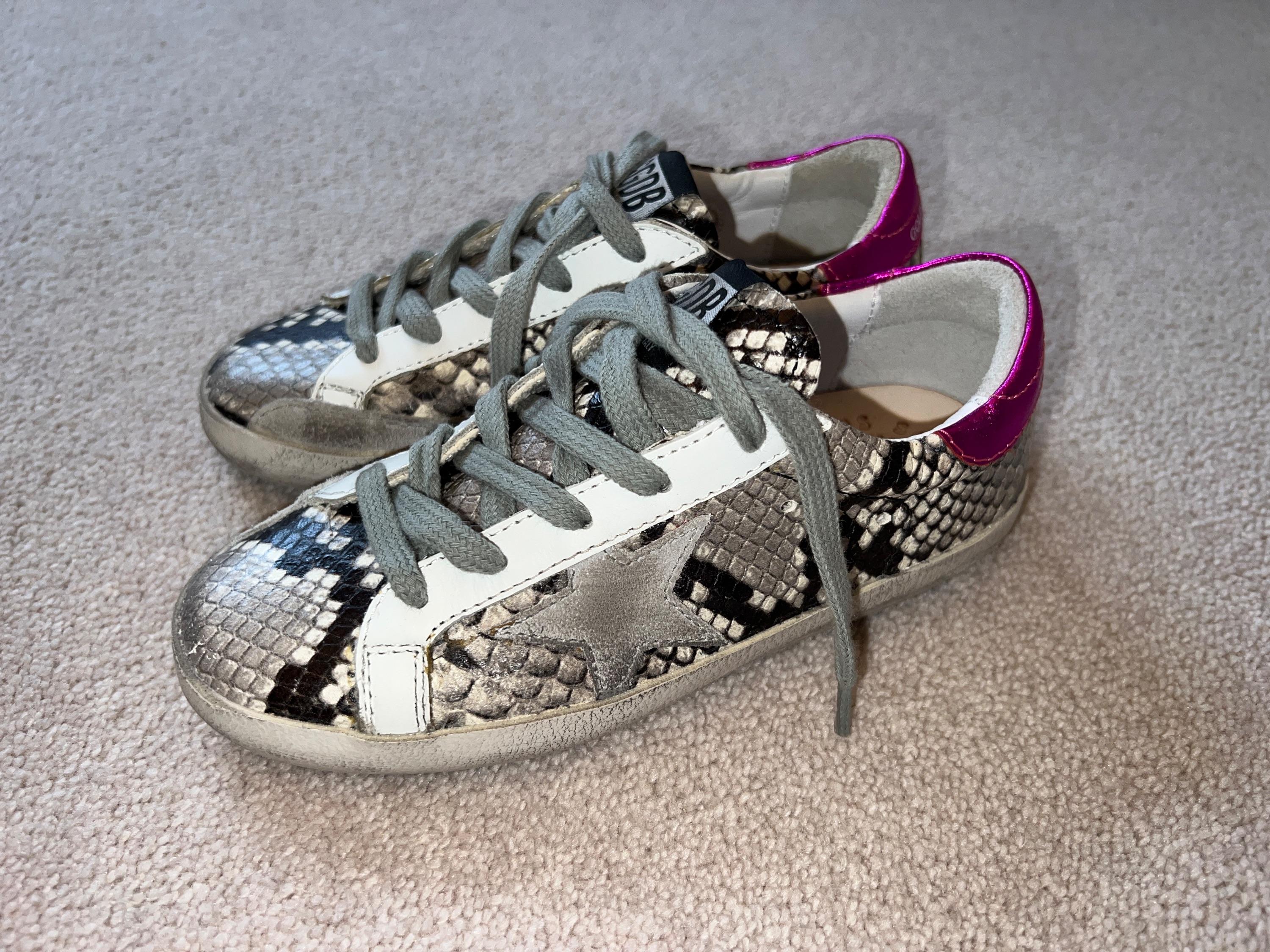 Python Printed Superstar Sneakers