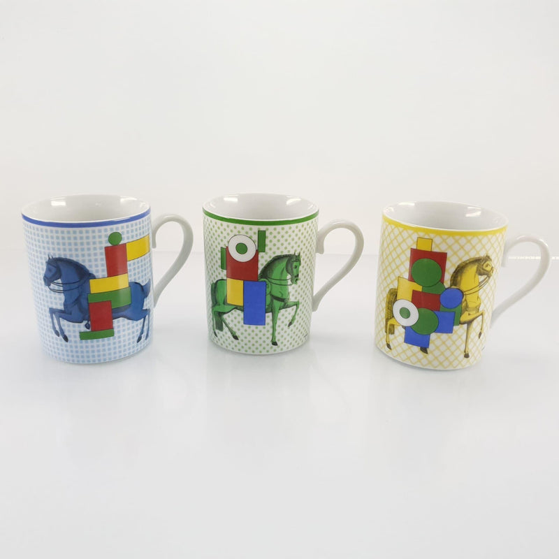 Hermes 3 Cavalier En Formes Mugs New In Box