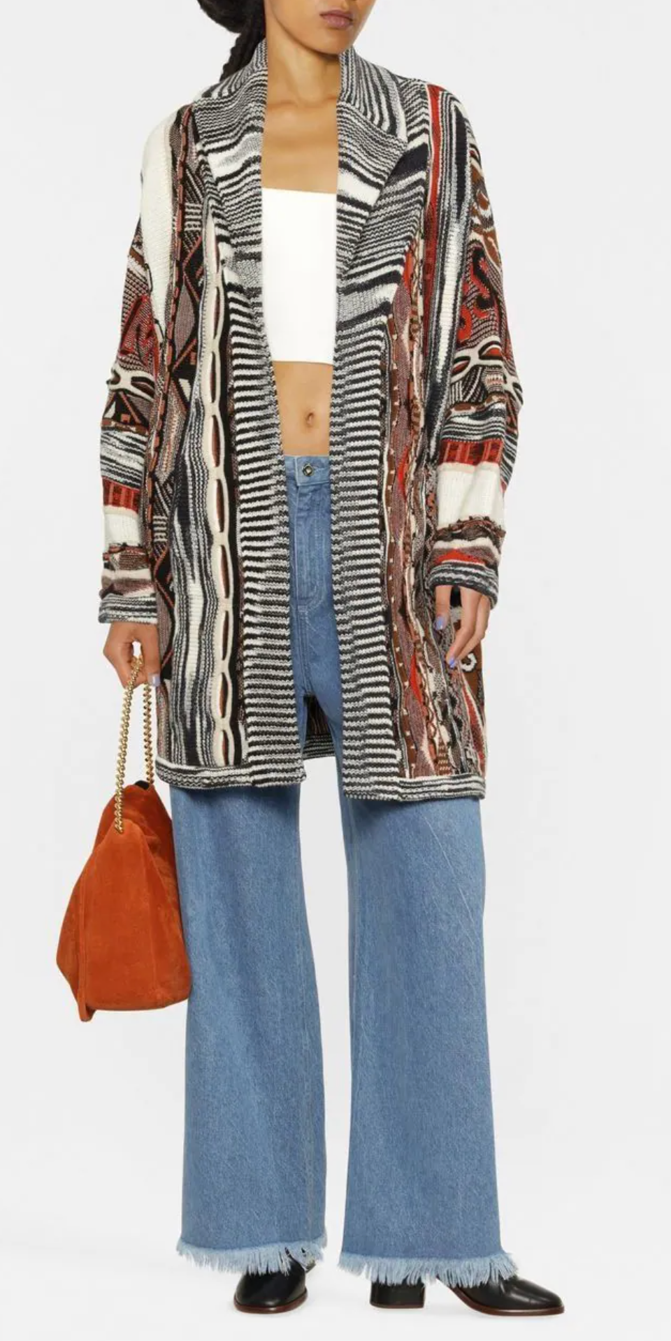 Missoni Intarsia Chunky Knit Cardigan