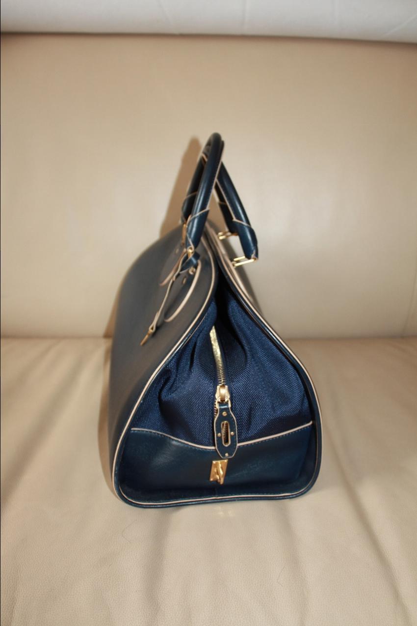 Proenza Schouler Navy Leather Kiri Tote Bag & Wallet