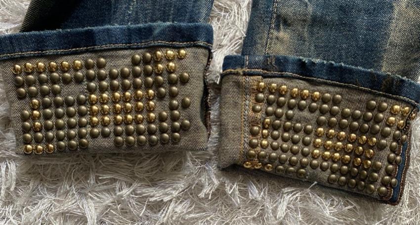 Met Studded Turn Cuff Jeans