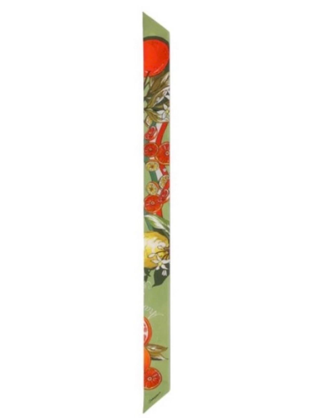Dolce & Gabbana Floral Sicily Orange Maiolica Mini Scarf