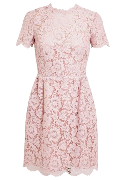 Valentino Blush Pink Lace Dress