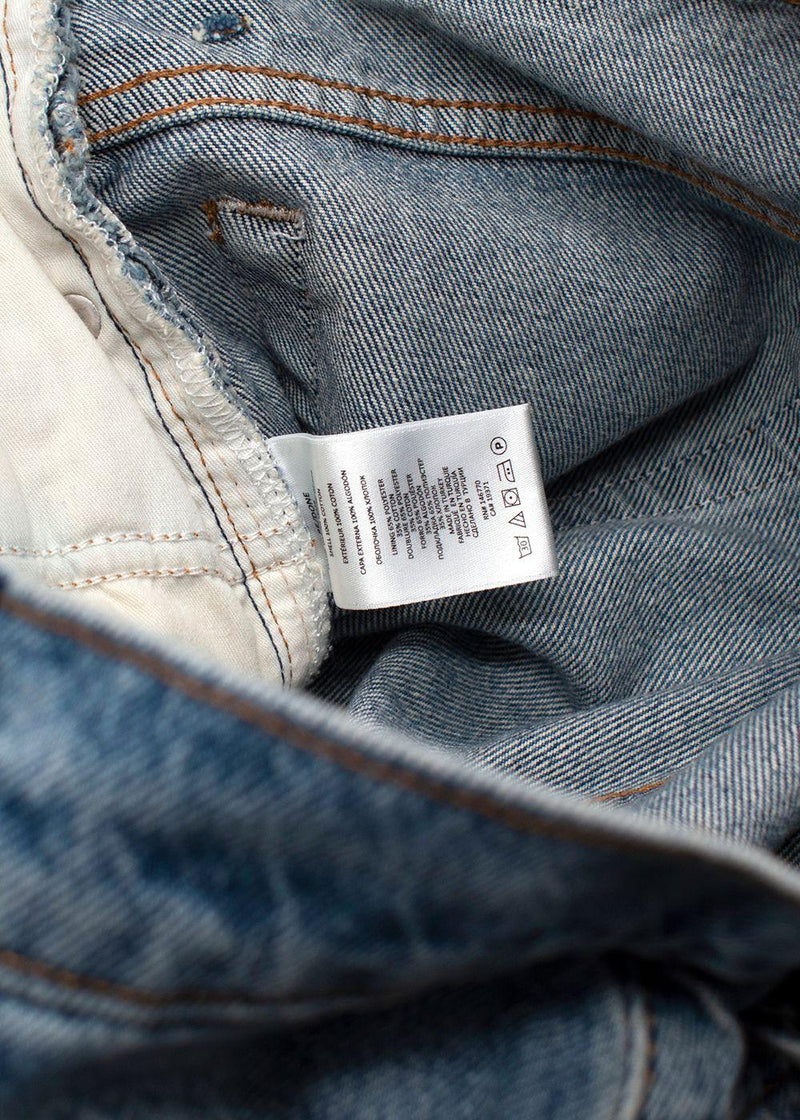 Re/Done Daring Indigo Straight Leg Jeans