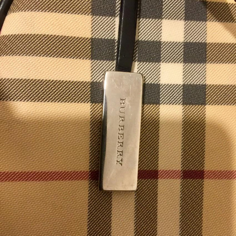 Burberry Vintage Nova Check Coated Canvas Tote