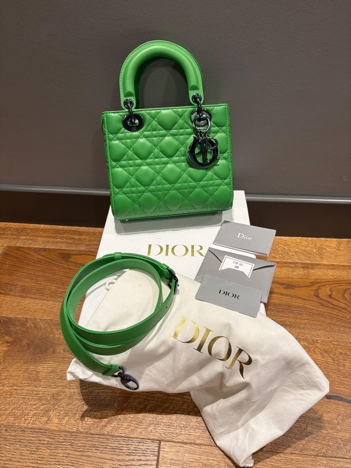 Dior Green Lady Dior Bag