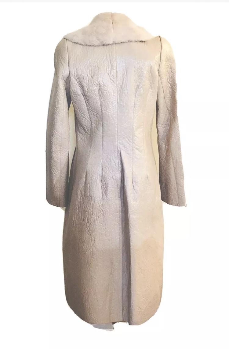 Alexander Mcqueen Coat With Mink Fur Collar