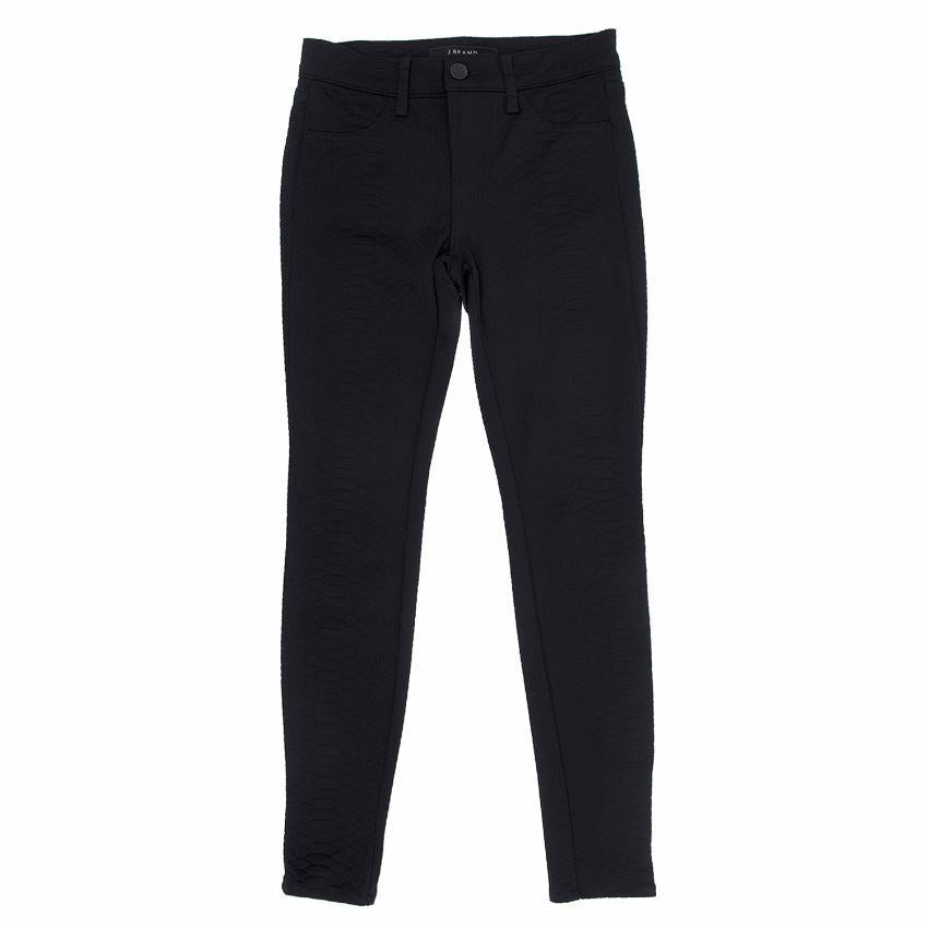 J Brand Black Python Patterned Jeans