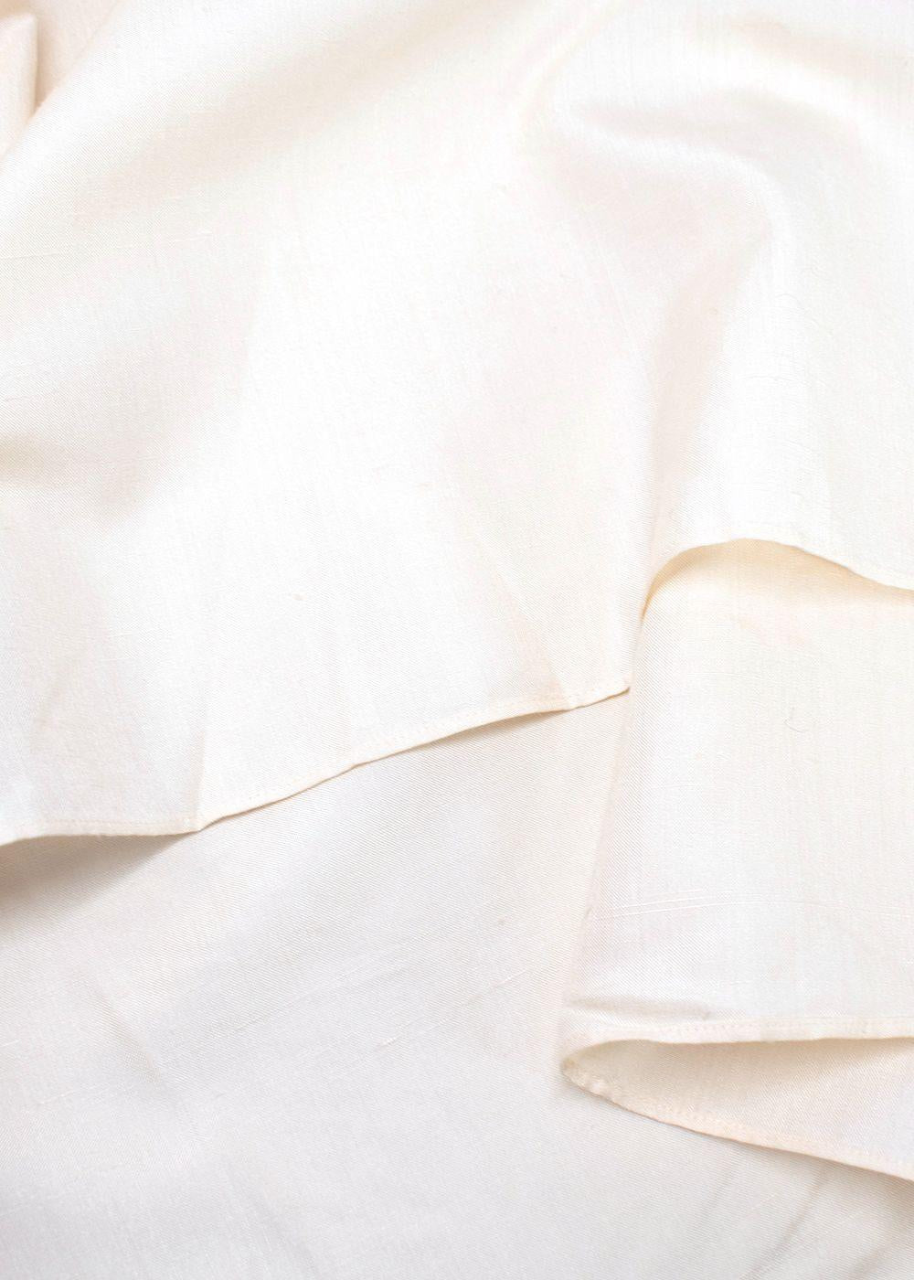Etro Cream Pleated Detail Silk Tunic