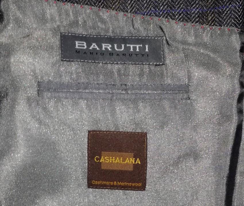Mario Barutti Wool & Cashmere Herringbone Blazer