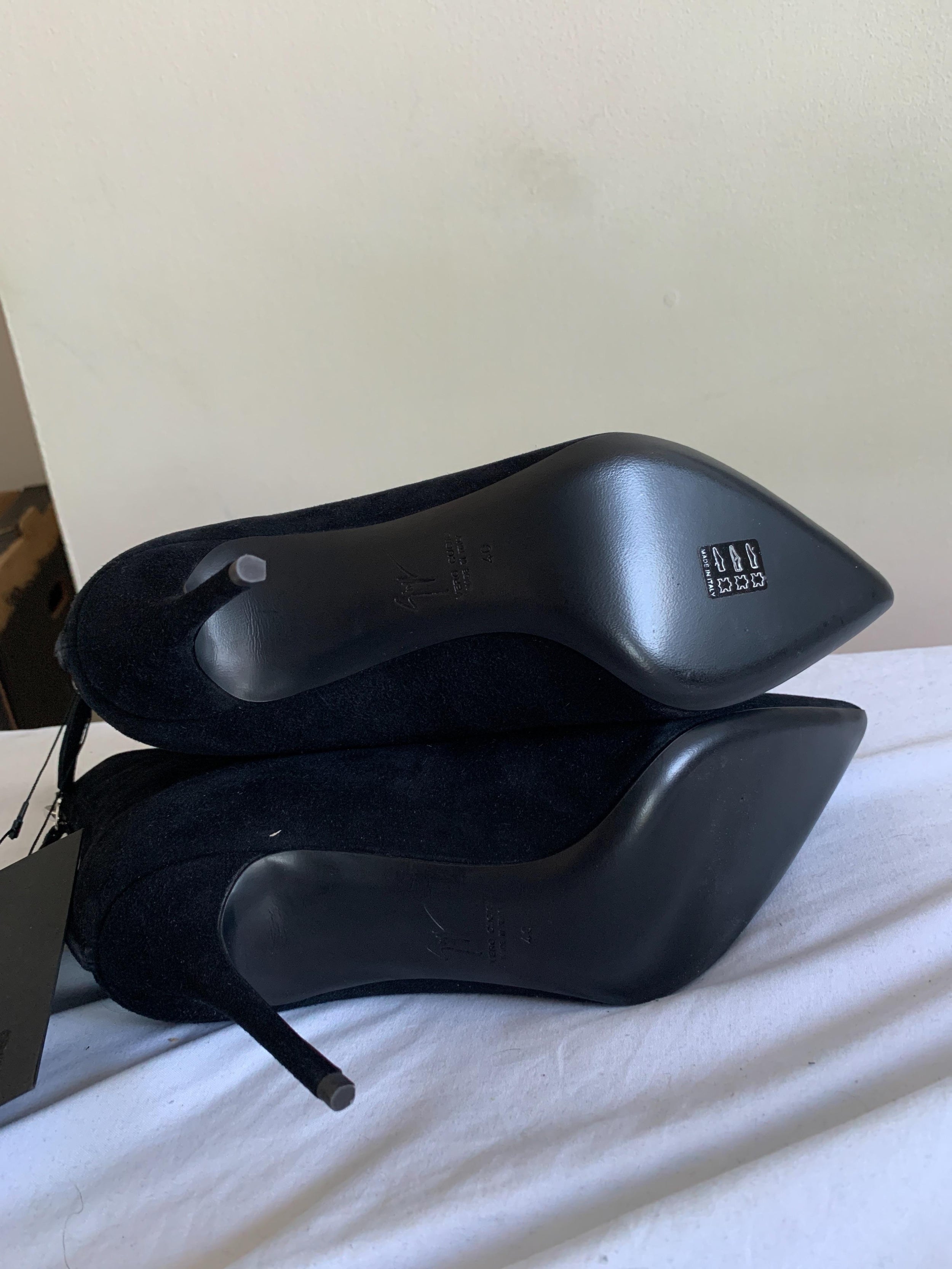 Black Suede Lucrezia Ankle Boots