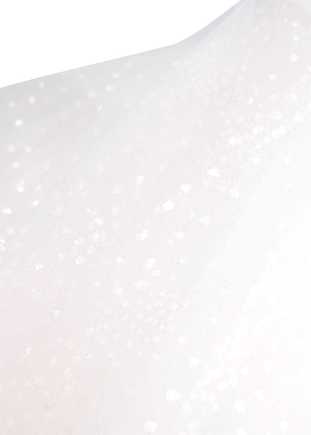 Quinn Harper Kids 10Y White Crystal Embellished Tulle Occasion Dress