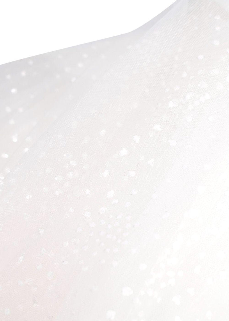 Quinn Harper Kids 10Y White Crystal Embellished Tulle Occasion Dress