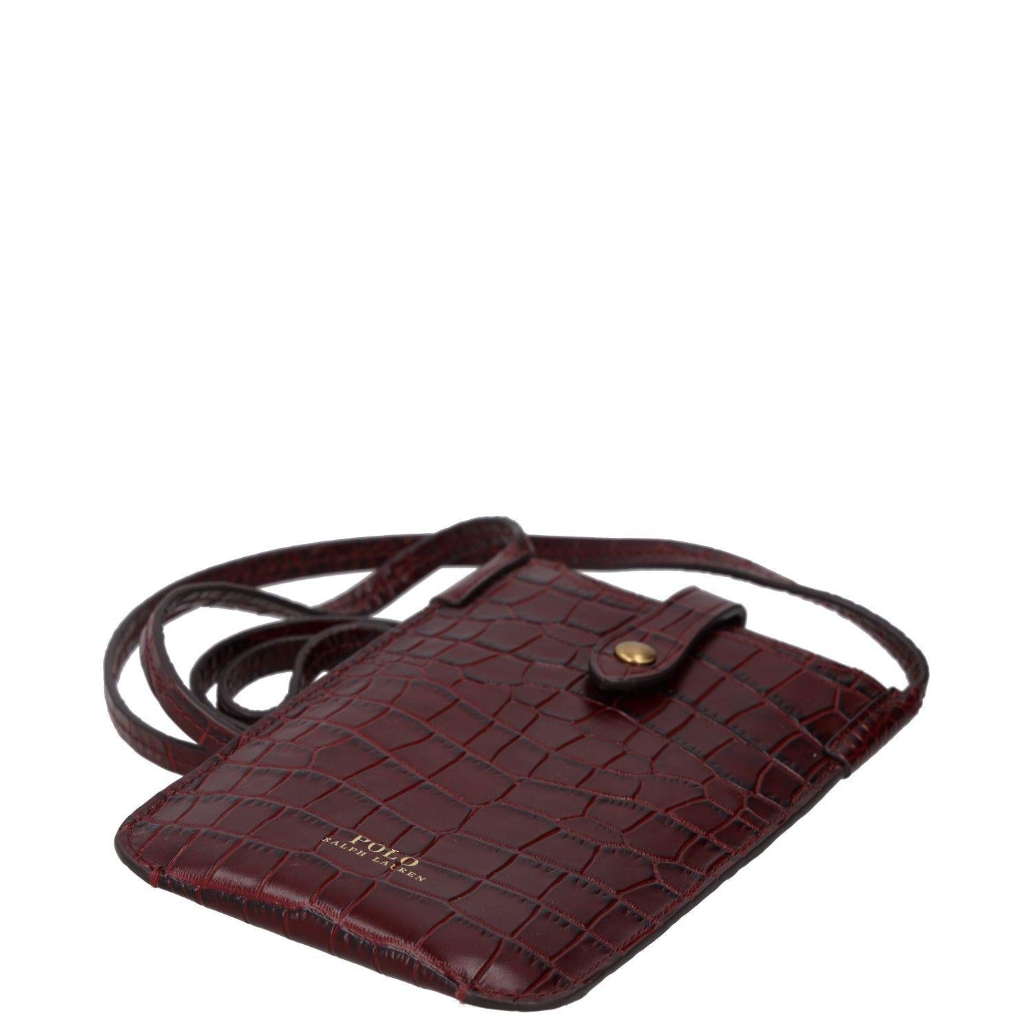 Polo Ralph Lauren Leather Phone Case  in Box 18 x 11.5 cms