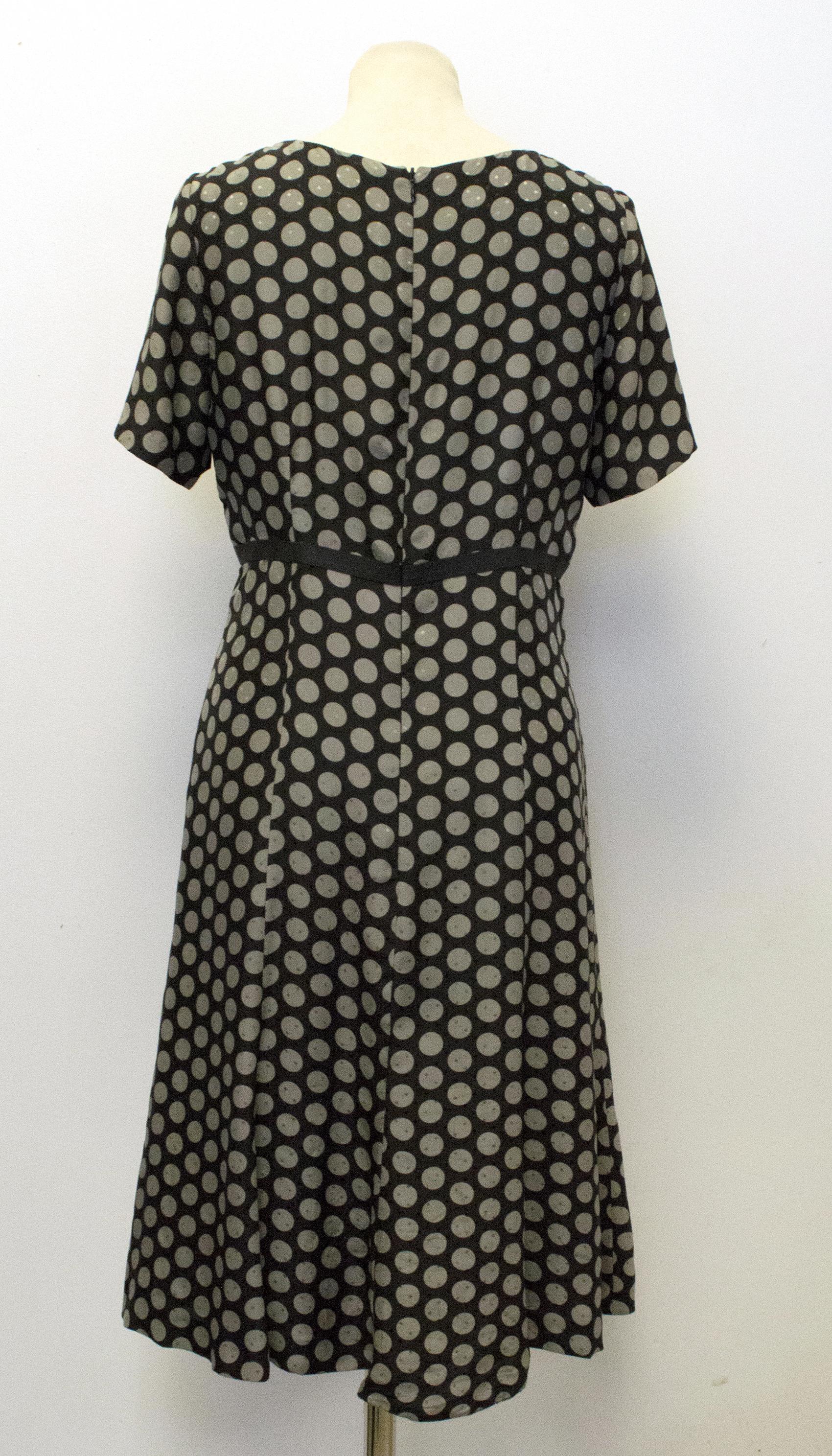 Joseph Black Polka Dot Dress