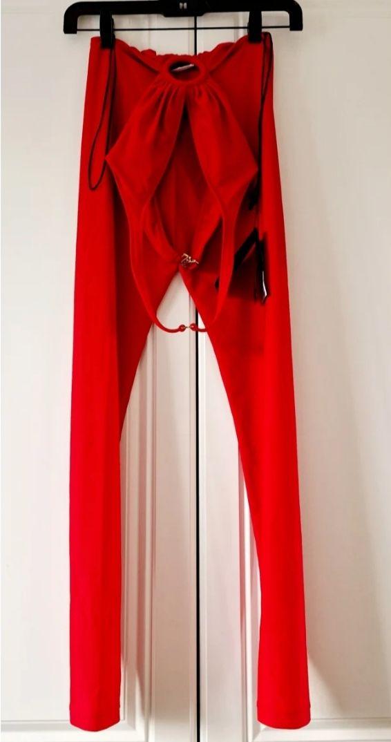 Red Halterneck Catsuit